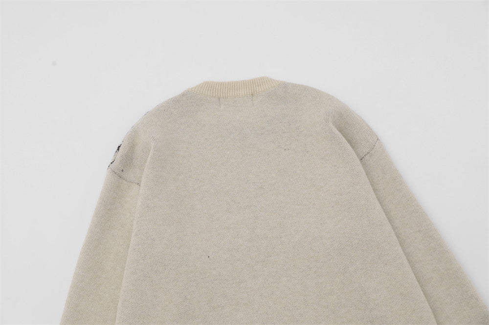 Spider Web Brocade Sweater Men