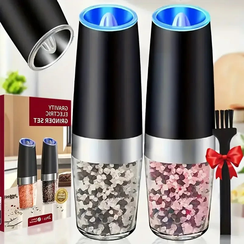 2-Piece Automatic Spice Grinder Set