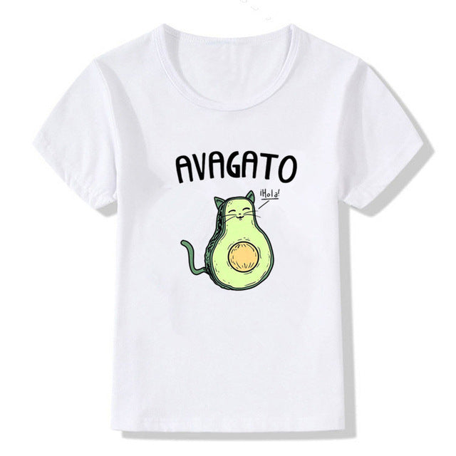 Kids Summer New Cute Vegan Boys Girls T Shirt