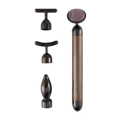 4 in 1 Vibrating Rose Quartz Roller Face Roller Eye Massager