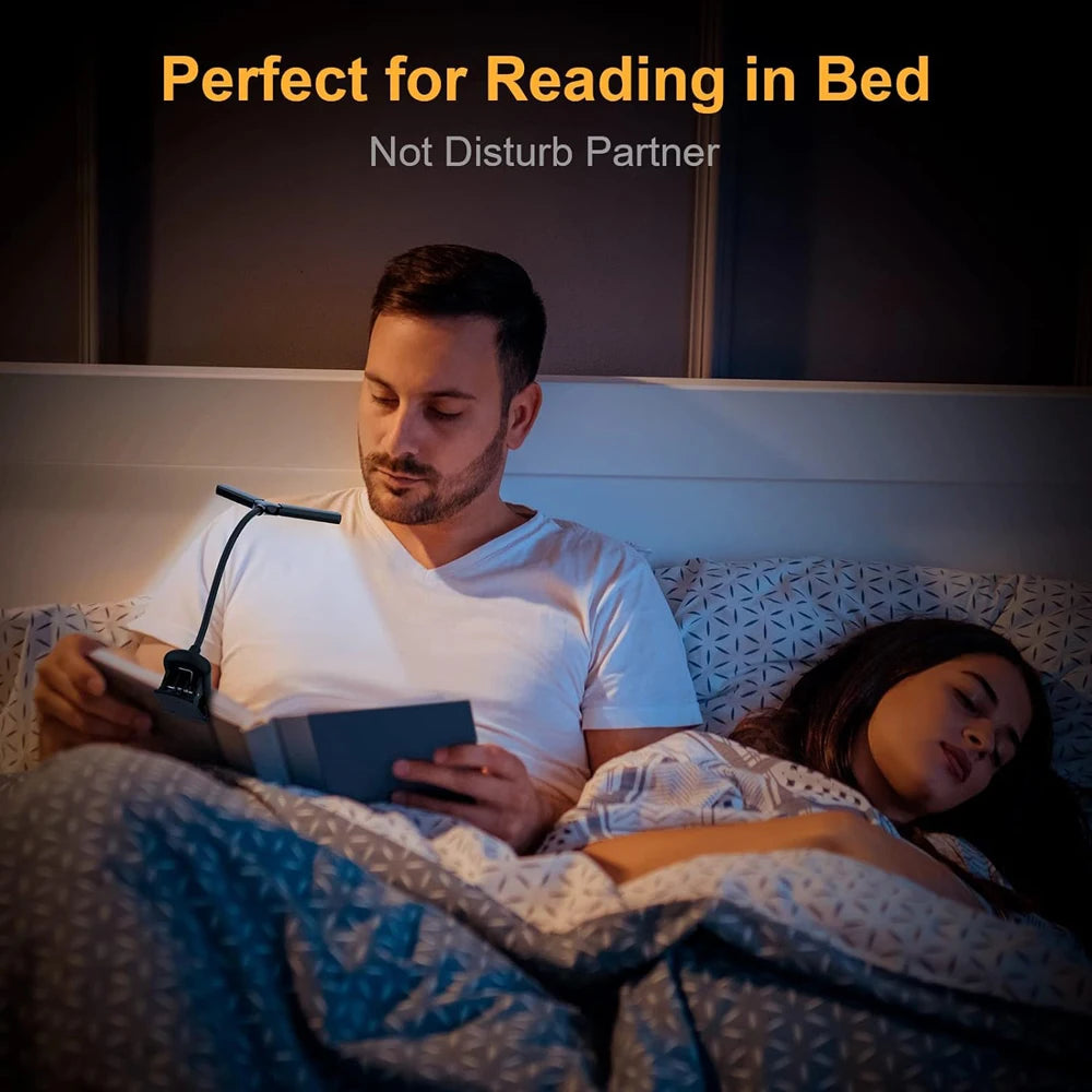 USB Rechargeable LED Clip-On Book Light