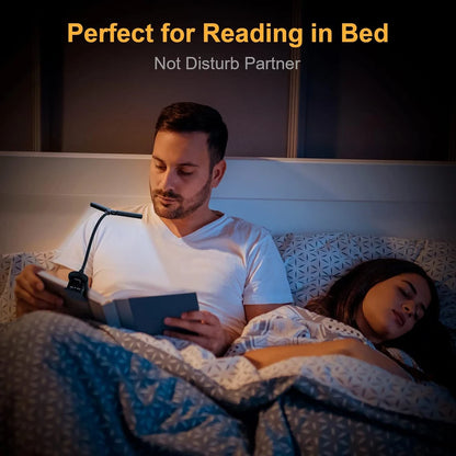 USB Rechargeable LED Clip-On Book Light