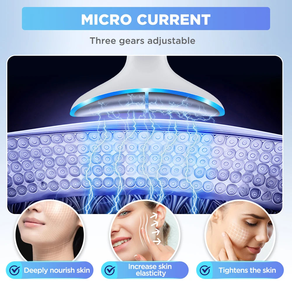 LED EMS Neck & Face Lifting Device