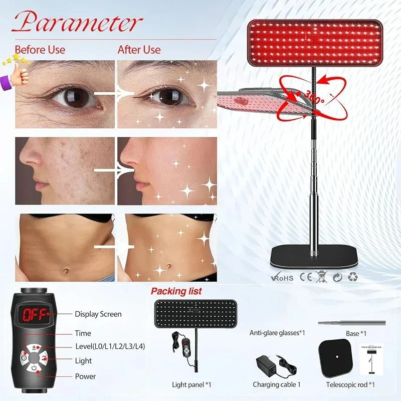 660nm 850nm Near Infrared Light Panel Red Light Lamp