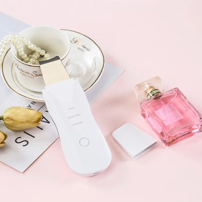 Professional Ultrasonic Facial Skin Scrubber - Ion Deep Cleansing Device