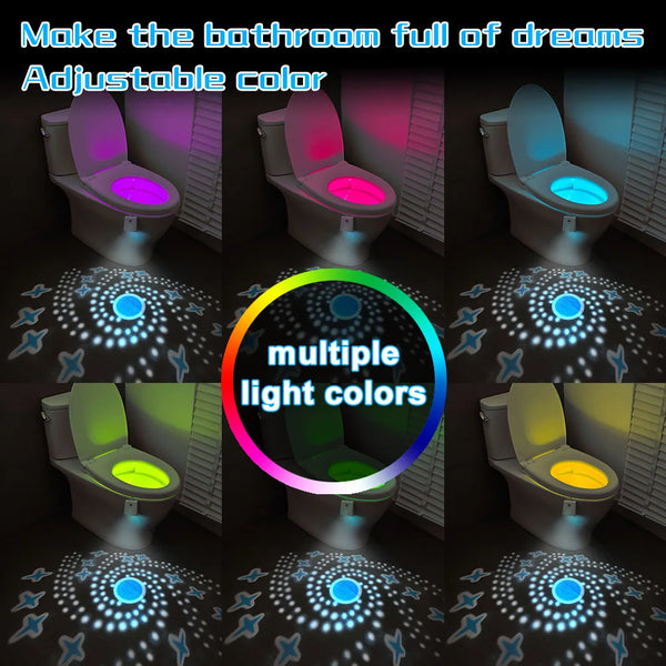 Smart Motion Sensor LED Toilet Night Light