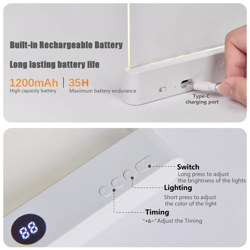 LED Flat Panel USB Reading Light