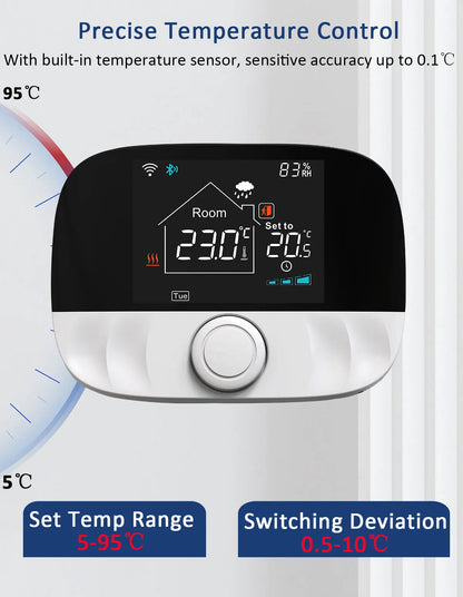 Smart WiFi RF Thermostat for Floor Heating