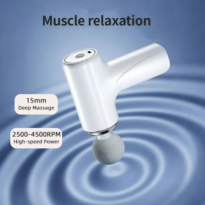 Wireless Mini Fascia Gun - Smart Neck & Back Massager for Pain Relief