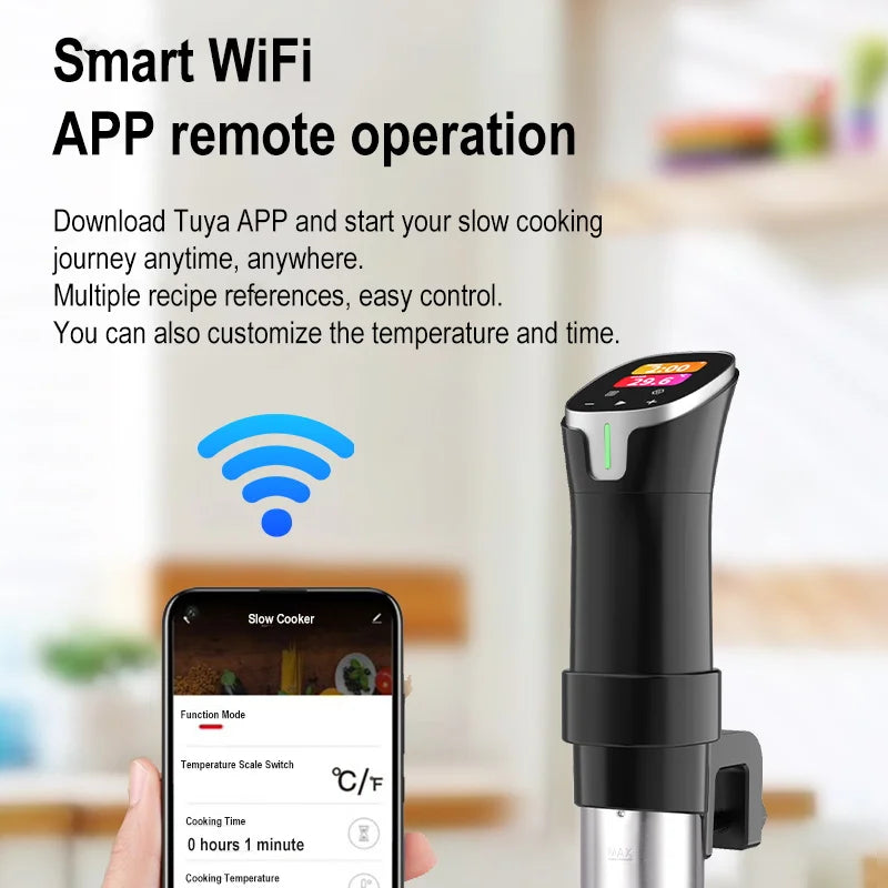 WiFi Sous Vide Immersion Cooker (1100W)