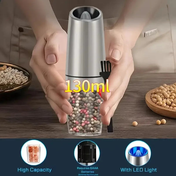 2-Piece Automatic Spice Grinder Set