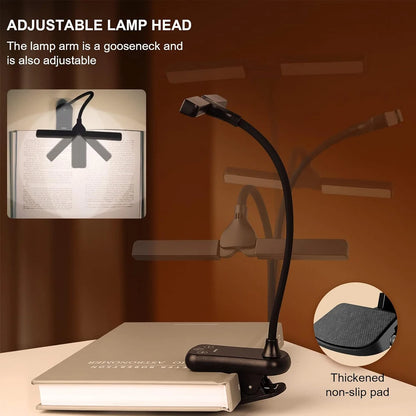 USB Rechargeable LED Clip-On Book Light