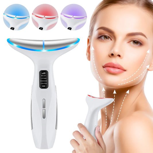 LED EMS Neck & Face Lifting Device