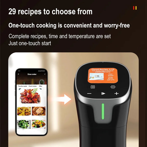 WiFi Sous Vide Immersion Cooker (1100W)