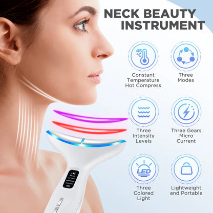 LED EMS Neck & Face Lifting Device