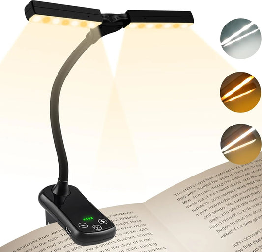 USB Rechargeable LED Clip-On Book Light