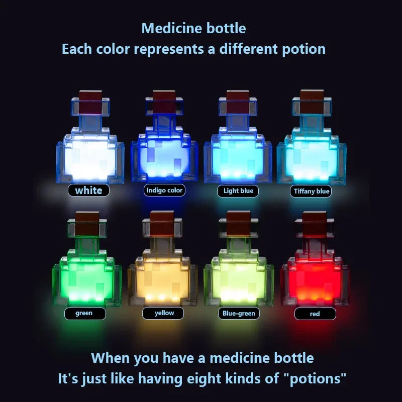 Game Medicine Bottle LED Night Light