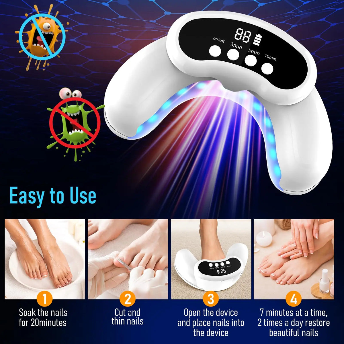 LED Nail Fungus Treatment Device (45W)