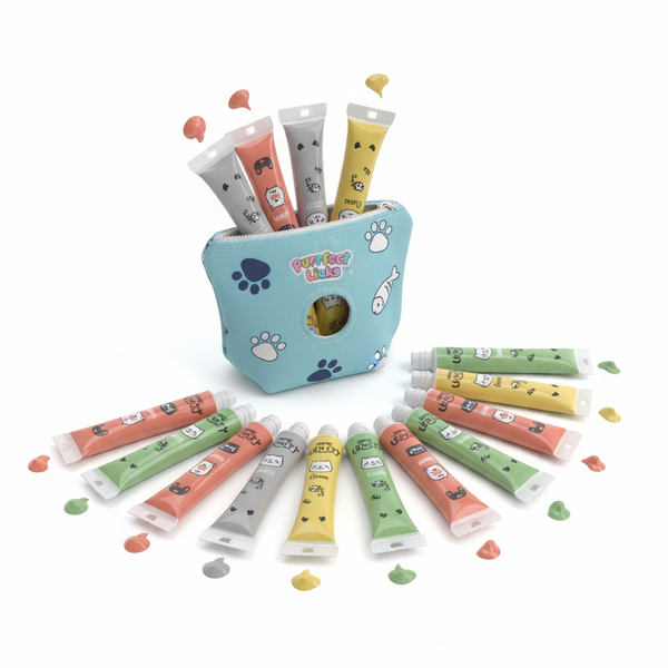 Cat Treat Pouch Dispenser - Lickable Cat Treat Tubes 20pcs