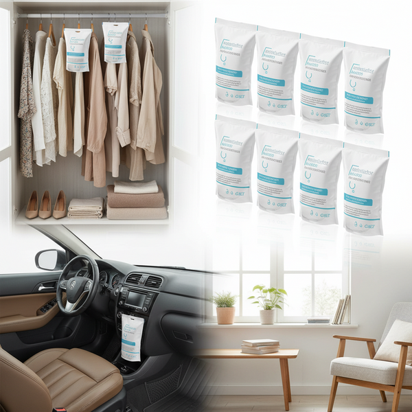 Dehumidifier Bags 10pcs - Moisture Absorber Bags for Closet, Car & Home