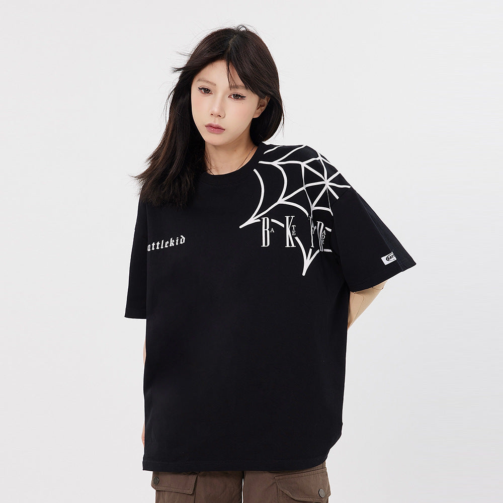 Dark Spider Web Short Sleeve