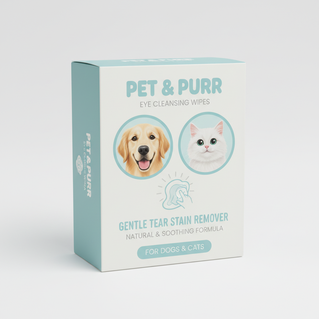 Pet Eye Tear Stain Wipes - Dog & Cat Eye Cleaning Wipes