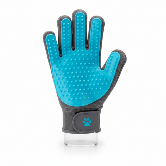 Pet Grooming Glove - Deshedding Brush for Dogs & Cats | Fur Remover