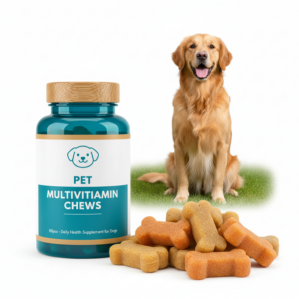 Pet Multivitamin Chews 60pcs – Daily Wellness Supplement for Dogs