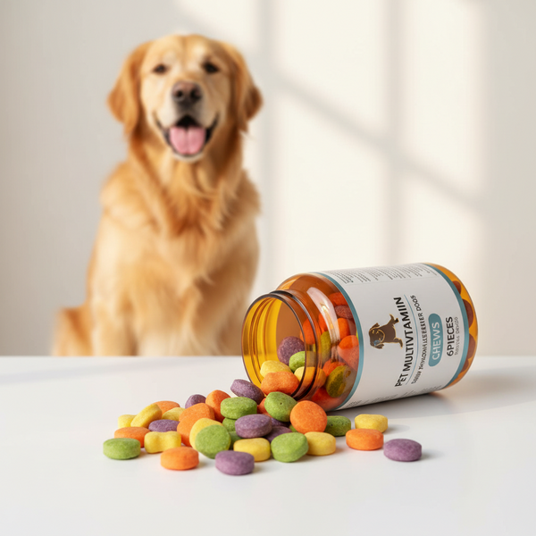 Pet Multivitamin Chews 60pcs – Daily Wellness Supplement for Dogs