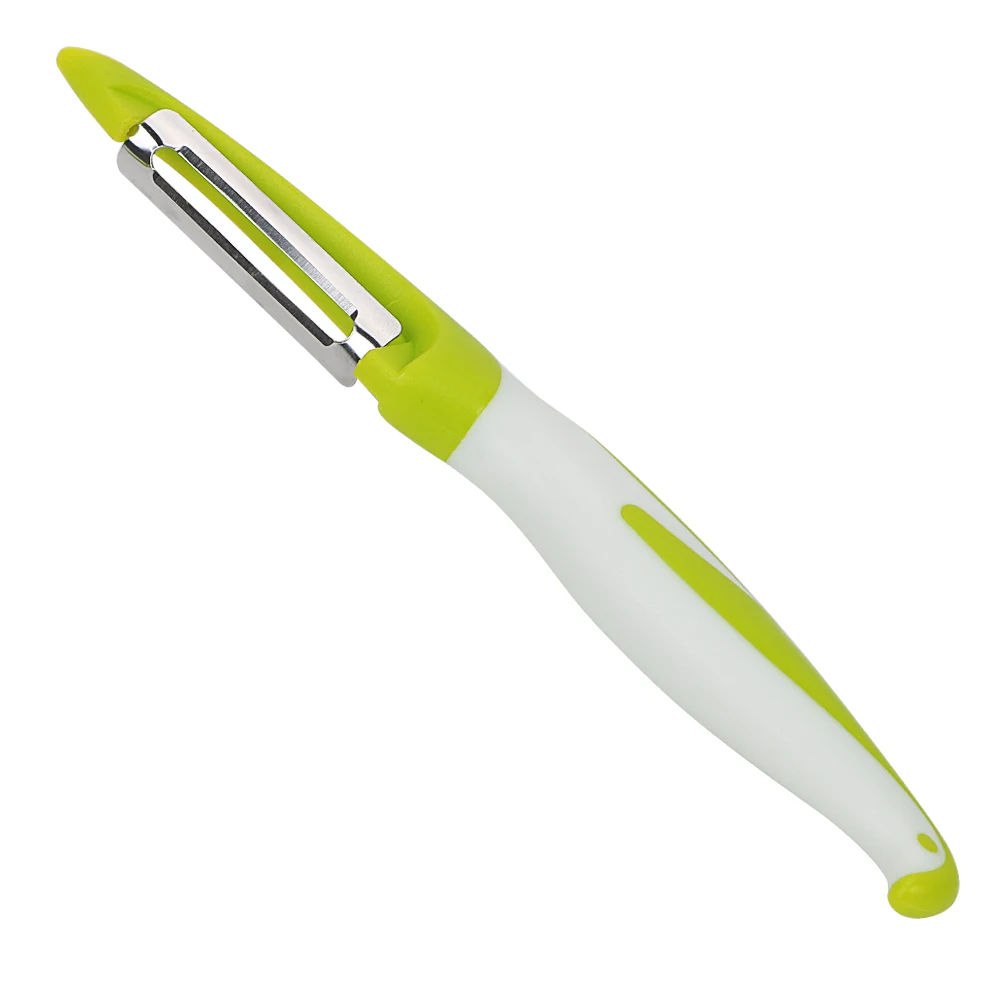Stainless steel vegetable peeler and grater