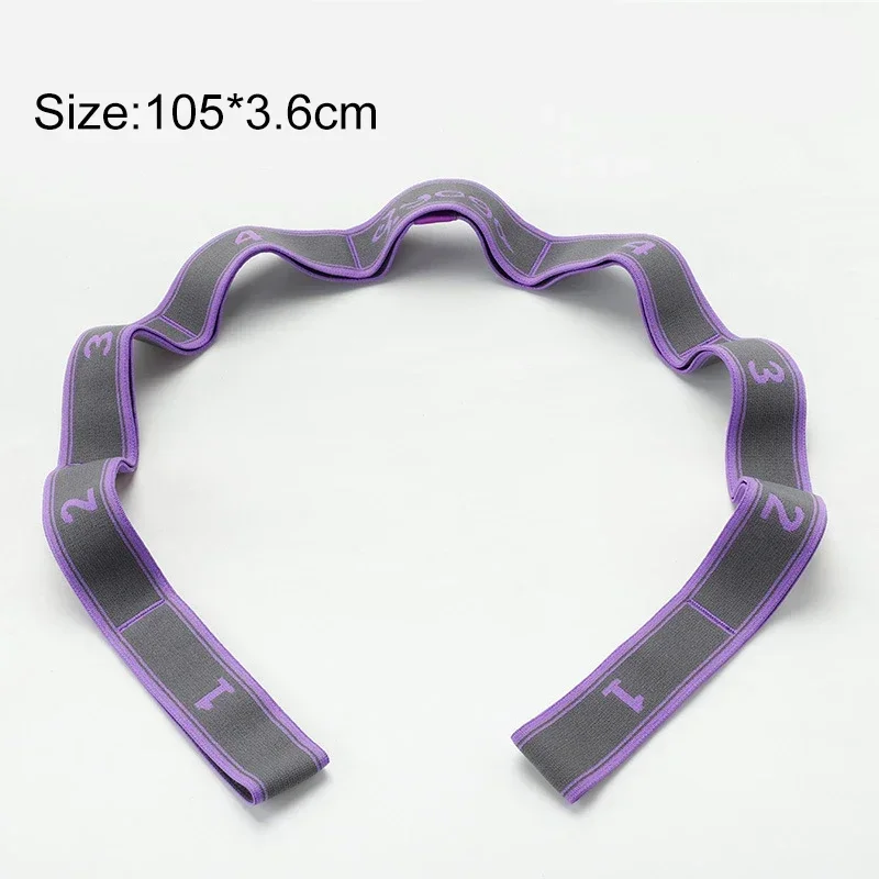 Yoga Pull Strap Belt Polyester Latex Elastic Latin Dance Stretching Band Loop Yoga Pilates Fitness Exercise Resistance Bands