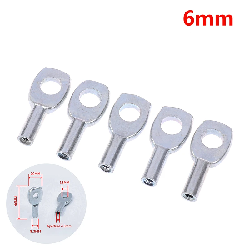 5Pcs Gym Cable Steel Wire Rope Accessories Cable Machine Fitness Equipment Exercise Metal Limit Ball Terminals Gasket