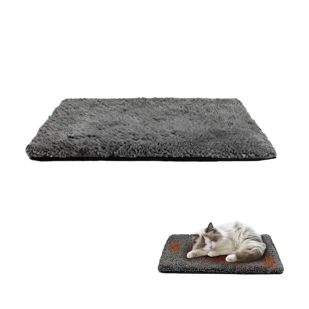 Ultra-Soft Self Warming Cat Mat Non-Slip All-Season Pet Bed with Heat Retention Indoor/Outdoor Use Pet Bed Pad
