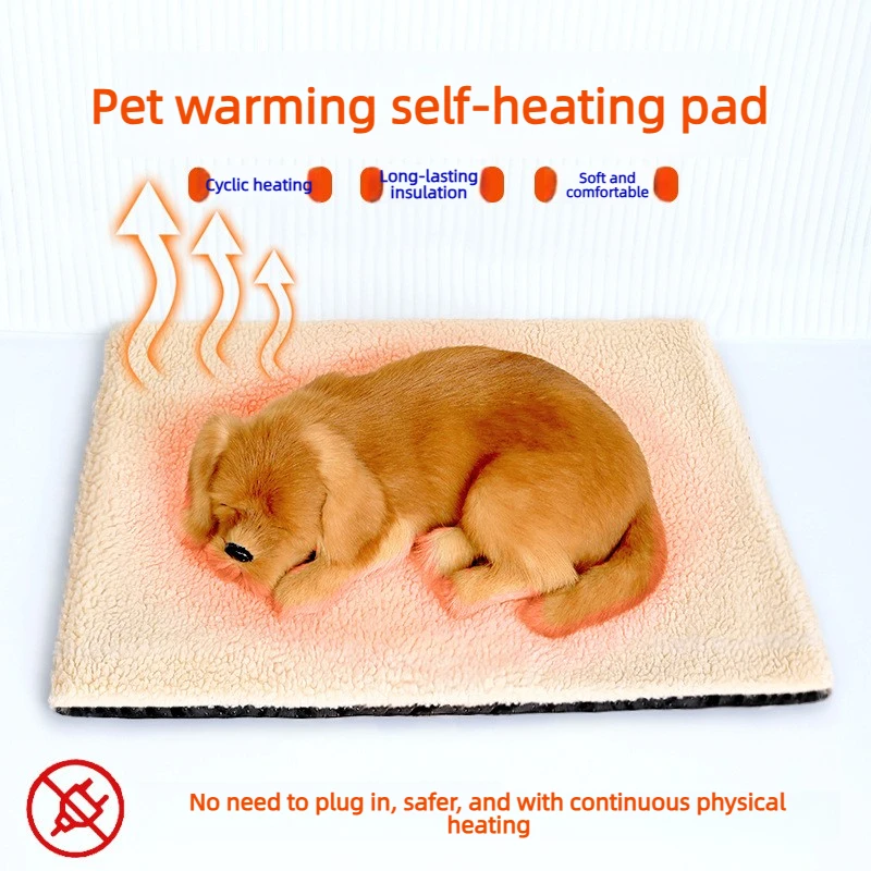 Winter Warm Pet Mattress, Super Soft Washable Non-Slip Sleeping Pad, Warm Bed Mat for Small Medium Large Dogs and Cats
