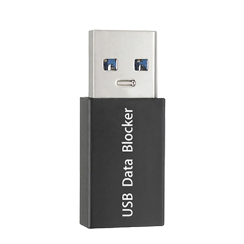 USB data blocker charging adapter