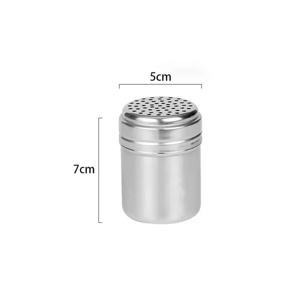 Silver seasoning jar with a rotating cover