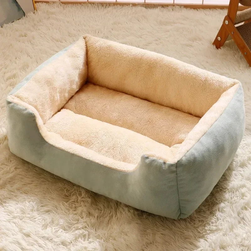 Premium Soft Warm Pet Nest Cushion, Winter Thermal Sleeping Basket for Indoor Cats and Dogs Daily Sleep