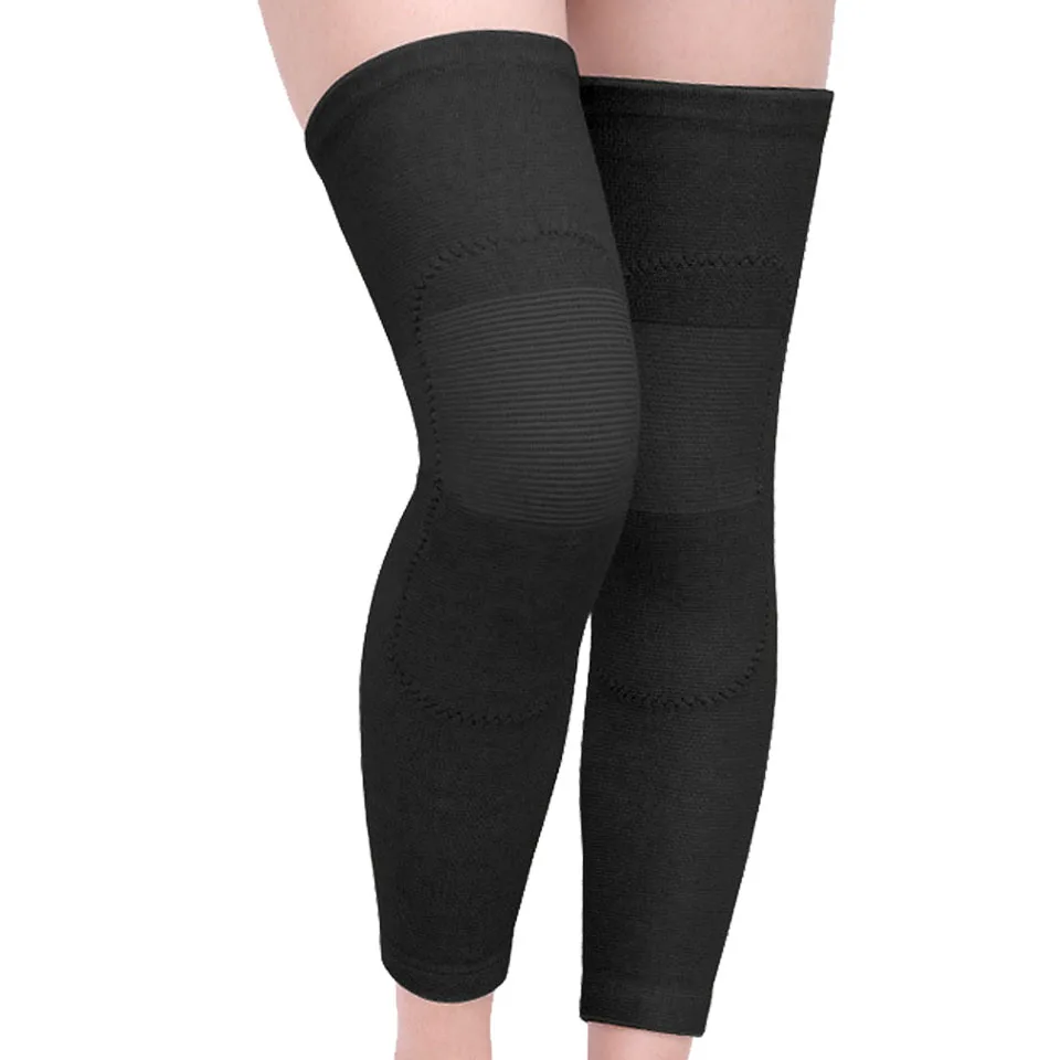 AOLIKES 1Pair Long Kneepad Calf Leg Knee Pad Warm Support High Elasticity Relieve Arthritis Sports Outdoor Knee Guard Protect