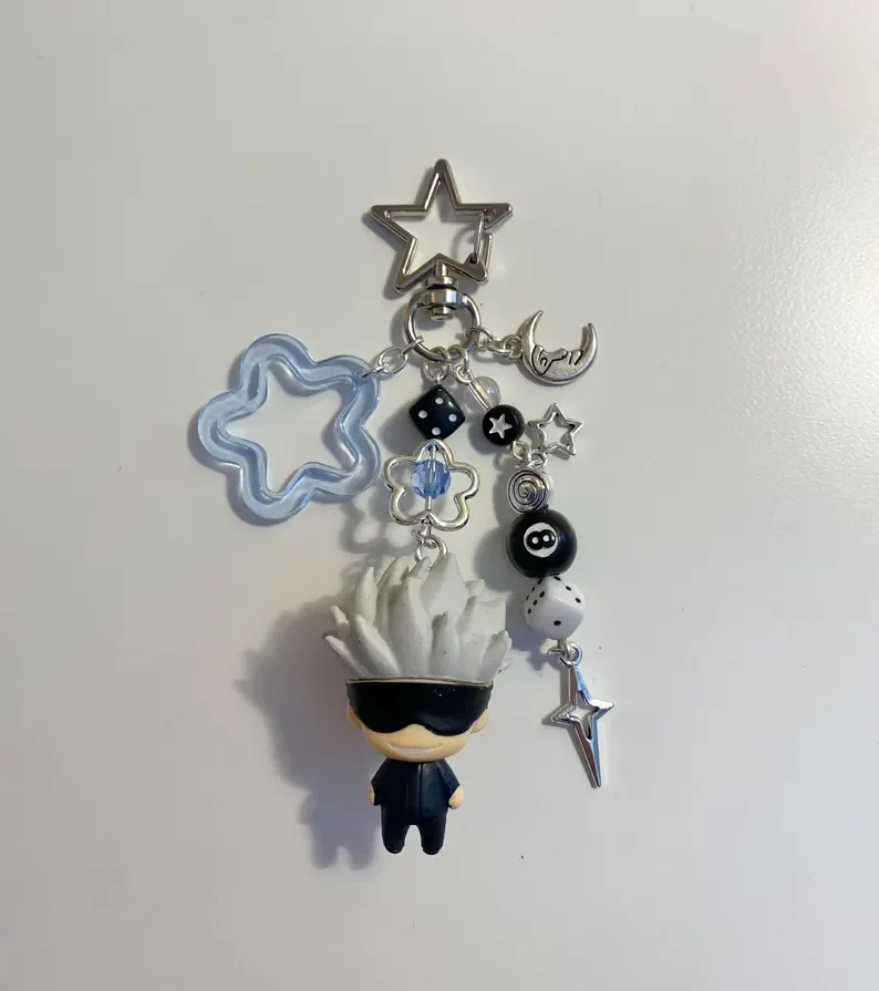 Handmade JJK Figurine Keychains y2k Bag charm Unique Anime Accessory