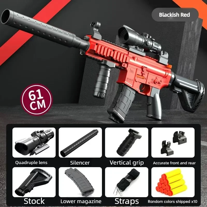 Manual Soft Foam Dart Blaster Toy Single Shot Lower Magazine Design Outdoor Shooting Game Toy for Adults Christmas Gift
