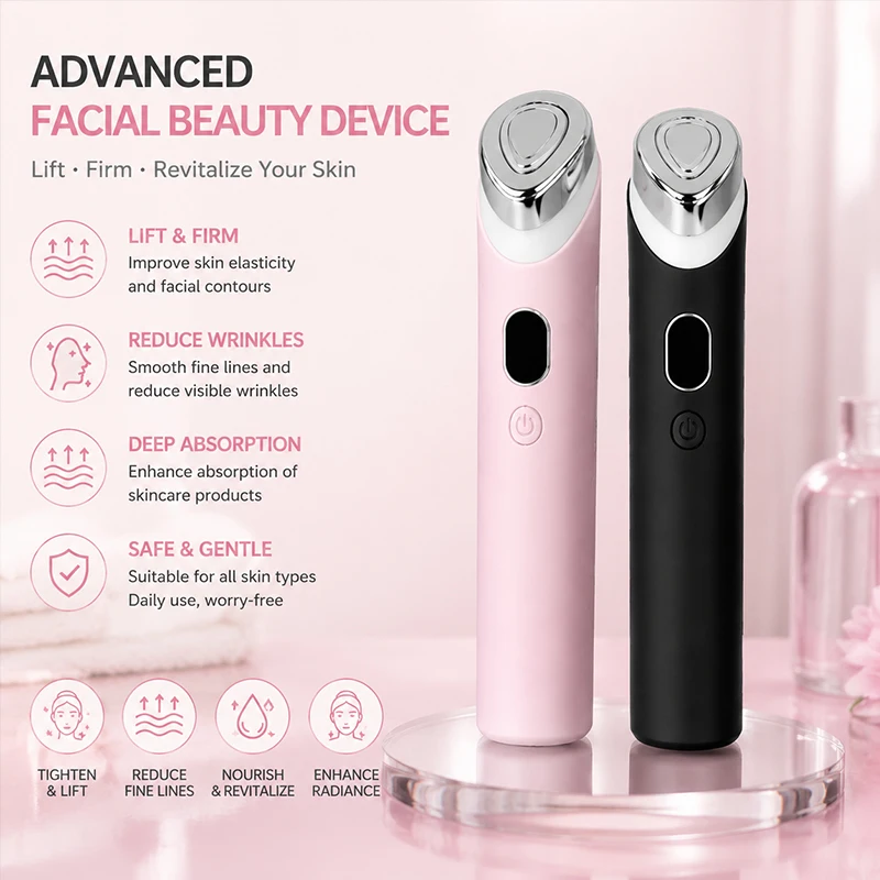 Wireless USB Charging 7 in 1 Beauty Device Multi Color LED Lights Skin Rejuvenation