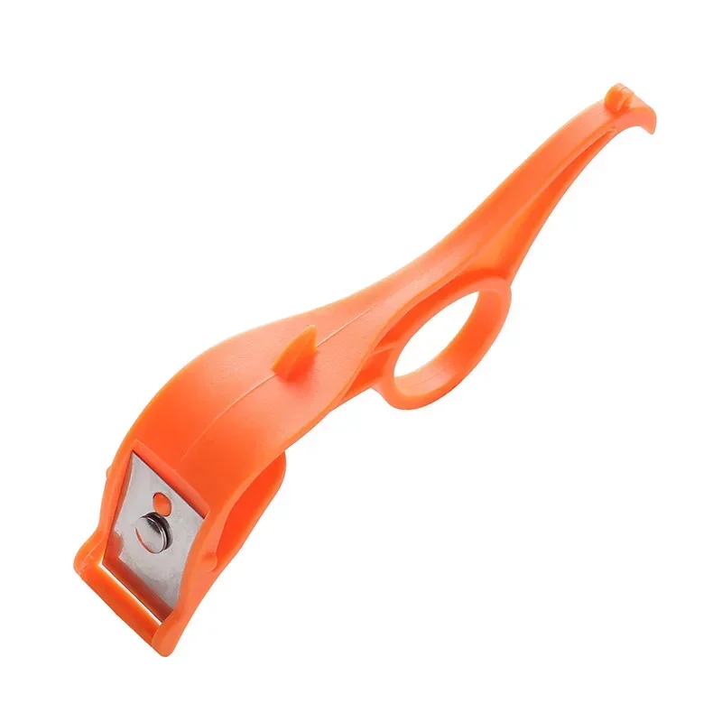 Compact stainless steel manual peeler