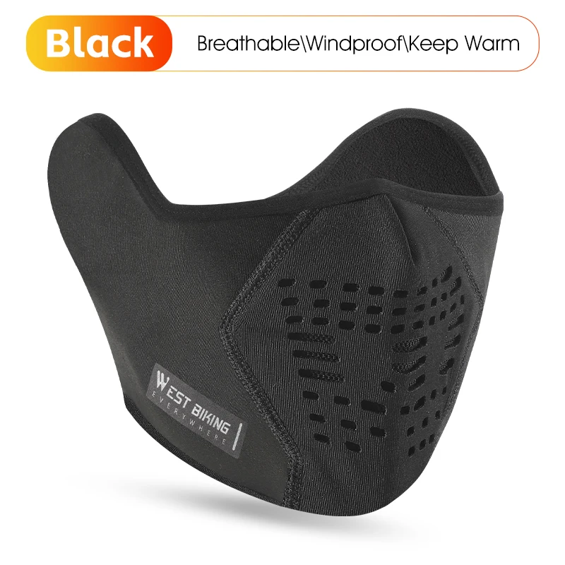 WEST BIKING SKI Cycling Mask Cold-Proof Hiking Ice Fishing Scarf Fleece Ear Muffs Breathable Warm Mask Thermal Sport Gear