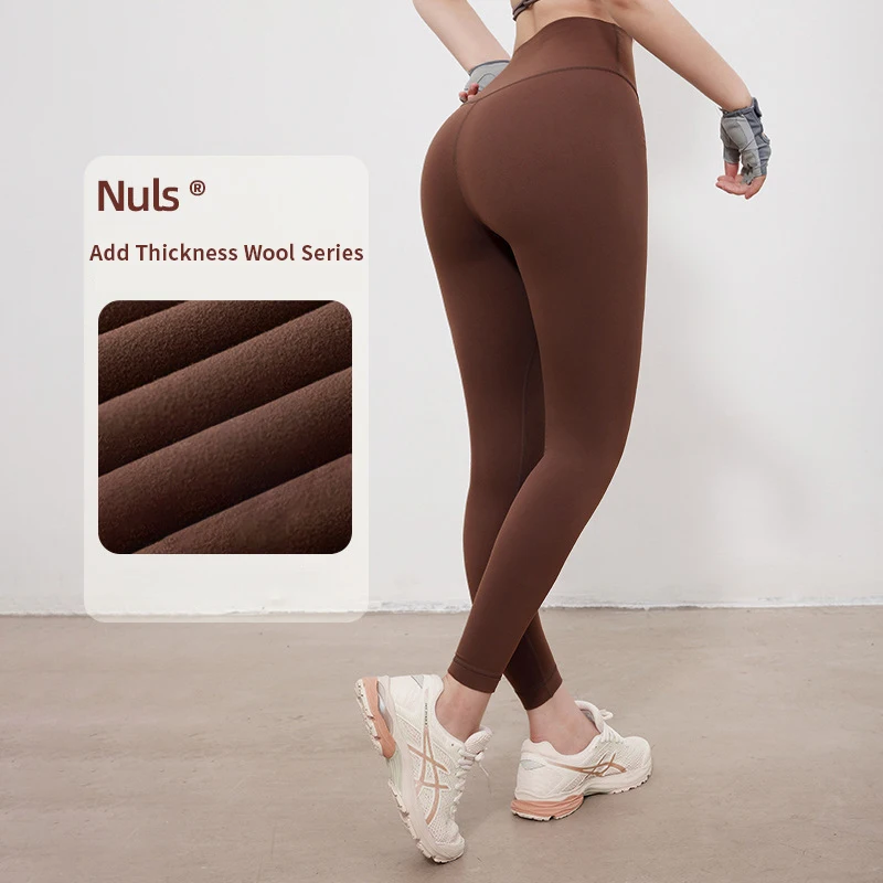 2024 New Autumn Winter High Waist Fleece Tight Thermals Yoga Pants Running Cycling Casual Workout Fitness Sport Yoga Pants