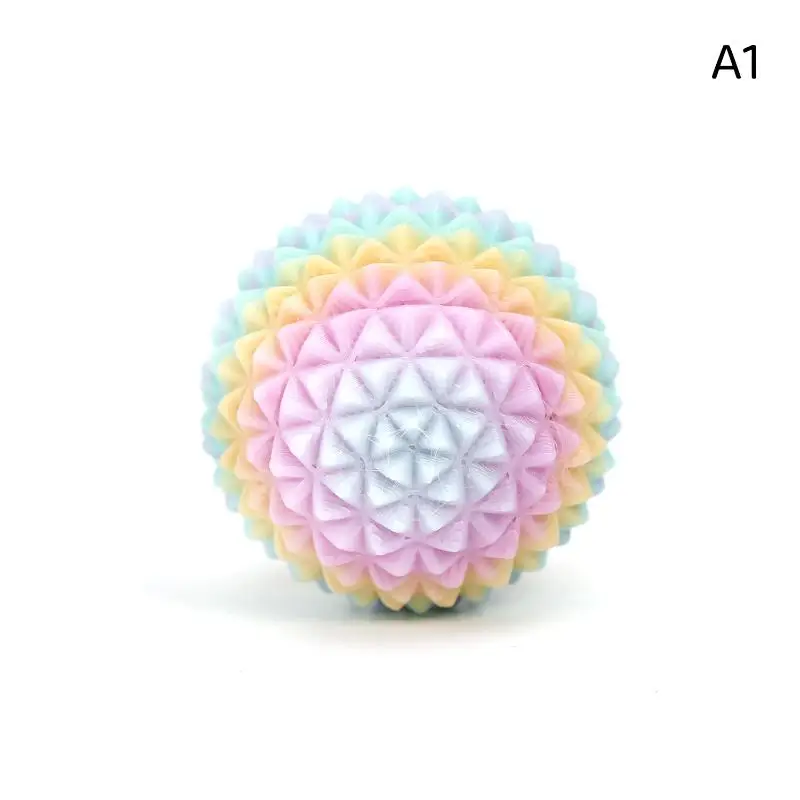 (1Pcs 3D Printed Multi Thorn Sphere Massage Balls Used For Stress Relief Tactile Tools Sharp Massage Tool)