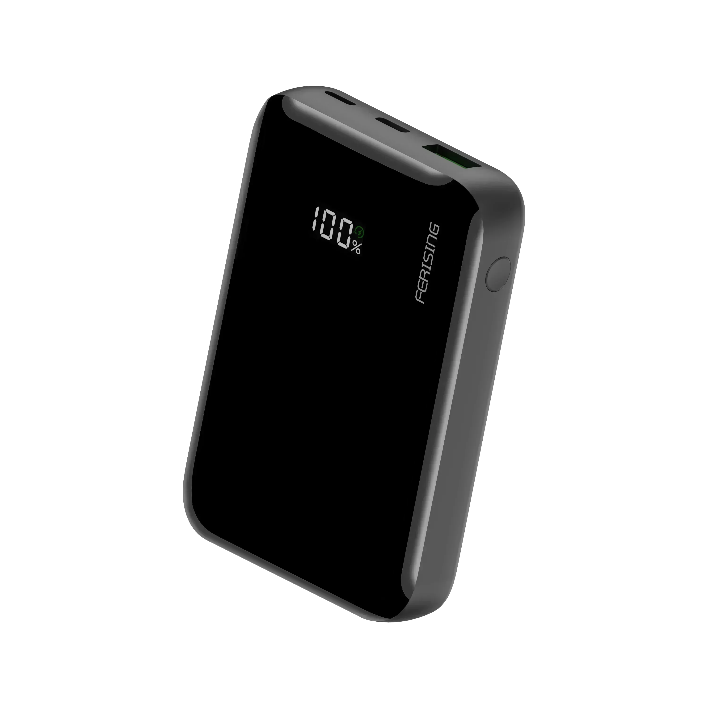 Portable 10,000mAh power bank with LED display for heated clothing