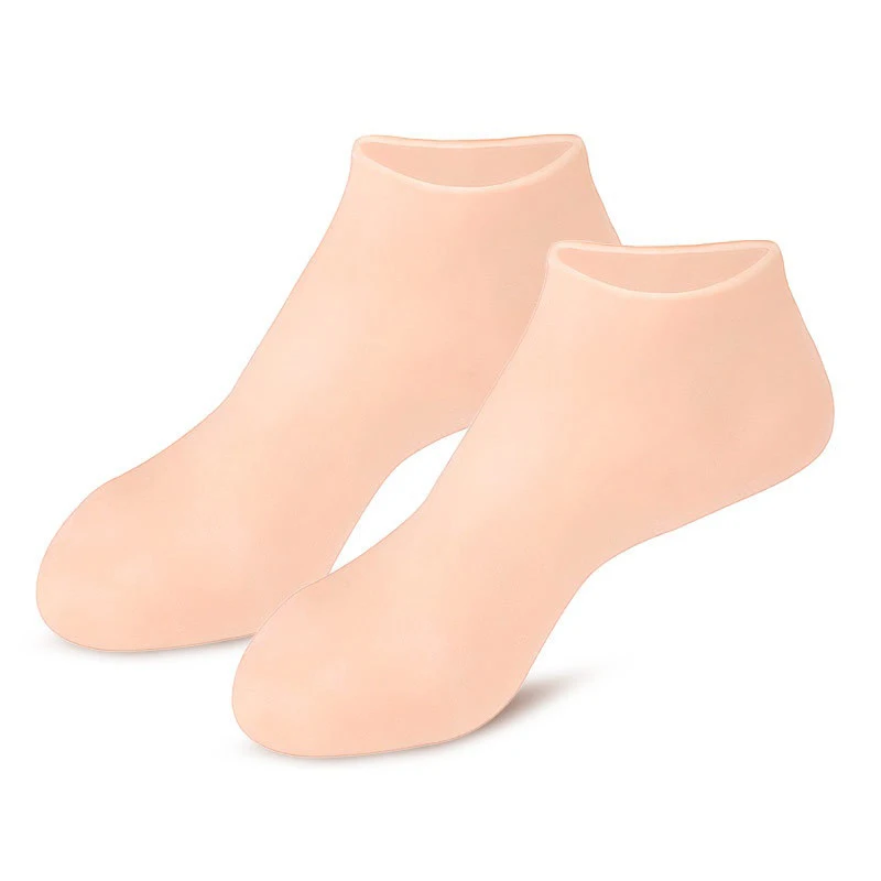 Elastic Silicone Moisturising Gloves Footbath Socks Waterproof Anti-dry Cracked Hand/Foot Care Exfoliating Mask Sets
