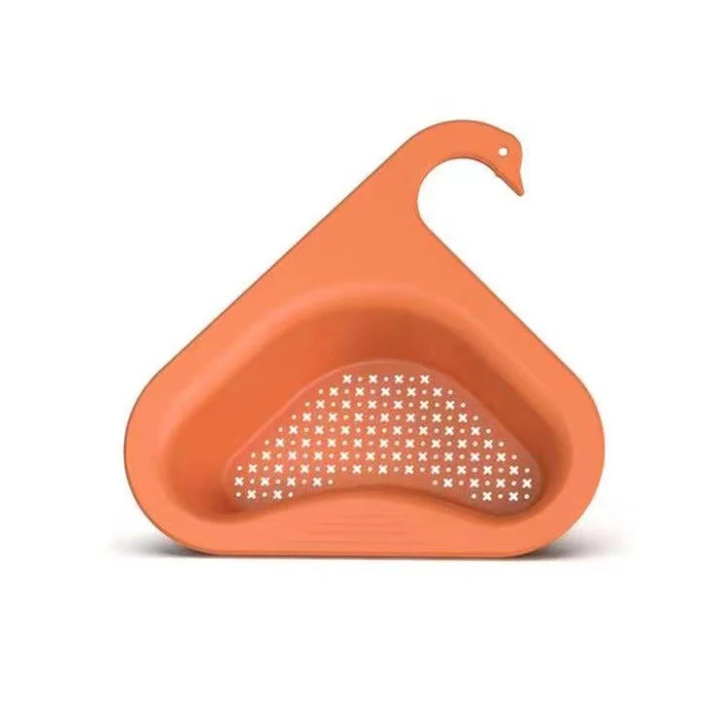 Swan-style iron drain basket for fruit and vegetables