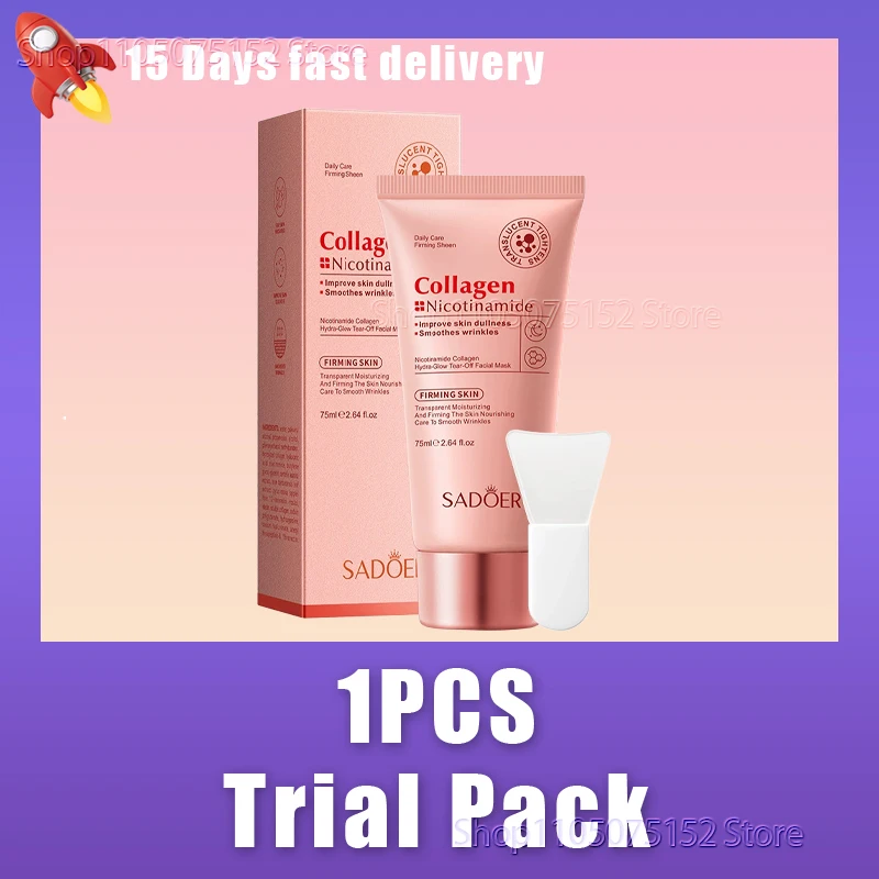 Nicotinamide and collagen facial mask