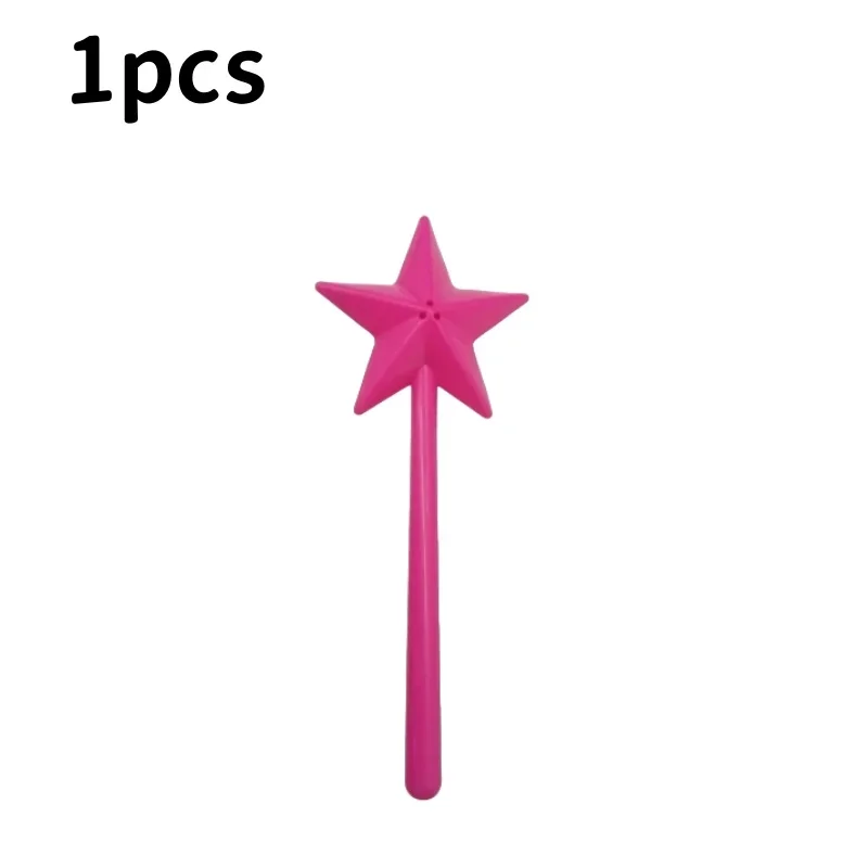 Refillable plastic seasoning shaker with a star wand design